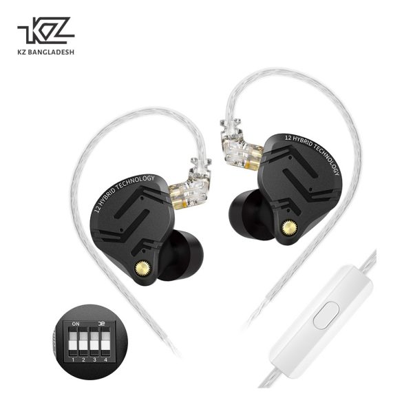KZ ZS12 PRO X Metal Earphones 1DD+5BA Hybrid In Ear Monitor Headphones