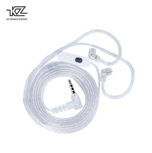 KZ M2 Dual Mic Silver Plated Integrated Professional Upgrade Cable