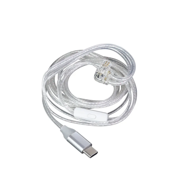 CCA C1 Silver Plated USB Type C Cable with DAC Chip Mic